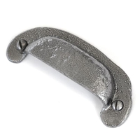 Kirkpatrick 3960 Rustic Drawer Handle - Pewter Finish