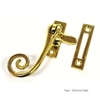 Kirkpatrick Polished Brass Monkey Tail Casement Fastener