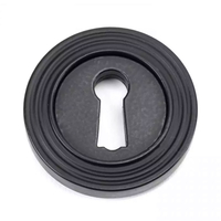 Matt Black Beehive Round Escutcheon