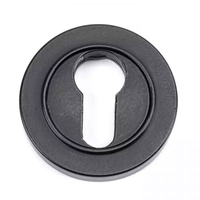 Matt Black Round Euro Escutcheon