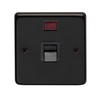 Matt Black Single Plate Cooker Switch