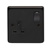 Matt Black Single Socket