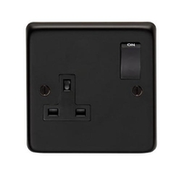 Matt Black Single Socket