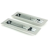 Plain Rectangular Pull Privacy Set - Polished Chrome