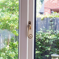 Polished Brass Slim Monkeytail Espagnolette Casement Fastener