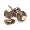 Polished Bronze Beehive Door Knobs