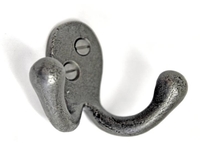 Porthos Double Loop Coat Hook - Lacquer Finish