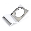 Rustic Cylinder Latch Cover - Polished Chrome