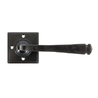 Traditional Blacksmith Avon Lever Door Handle on Rose Set - Unsprung