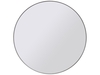 Canda Round Mirror with Bronze Metal Frame - Small