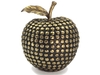 Golden Studs Black Apple Ornament