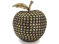 Golden Studs Black Apple Ornament