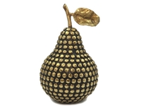 Golden Studs Black Pear Ornament