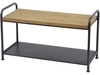 Kempsey Wood and Black Metal Bench
