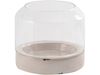 Lolanthe Antique Cream Domed Glass Hurricane Lamp