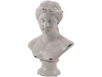 Lolanthe Ceramic Bust Sculpture in Antiqued Cream