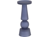 Murana Blue Frosted Glass Pillar Candle Holder