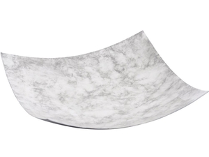 Stratos White Marble Effect Square Platter - Small