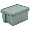 Barton Storage Barton Storage 012494/5 - 16L Upcycled Plastic Box & Lid - Grey Pack of 5 (395 x 290 x 215mm)