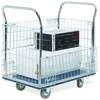 Barton Storage Barton Storage 938-317413 Platform Trolley with Chrome Plated Mesh Sides (950 x 615 x 1000mm)