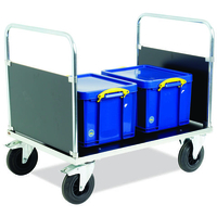 Barton Storage Barton Storage 938-376419 Heavy Duty Zinc Plated Platform Truck with Double Laminate End (900 x 700 x 1000mm)