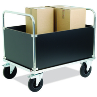Barton Storage Barton Storage 938-376420 Heavy Duty Zinc Plated Platform Truck with Laminate Ends and Sides (900 x 700 x 1000mm)