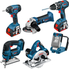 Bosch Bosch BAG+6 DS 6 Piece 18V Power Tool Kit with 3x5.0Ah Batteries