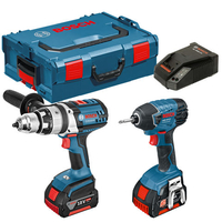 Bosch Bosch GSB 18 VE-2-LI & GDR 18 V-LI Twin Pack with 2x4.0Ah Batteries