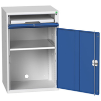 Bott Bott Verso Computer Cupboard 650x550x1000m With Shelf And Keyboard Drawer
