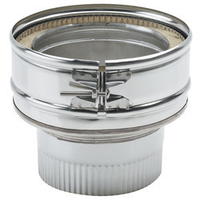 Clarke 5" to 6" Appliance Connector Vitreous to Stainless