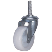 Clarke Clarke ML211W-A 64mm White Nylon Threaded Stem Swivel or Swivel & Brake Castors