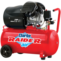 Clarke Clarke Raider 15/550 14.5cfm 50 Litre 3HP V-Twin Air Compressor (230V)