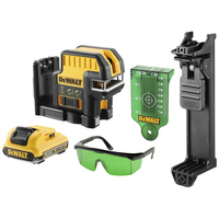 DeWalt DeWalt DCE0825D1G-GB 5 Spot Cross Green Beam Laser with 1 x 2Ah Battery