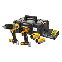 DeWalt DeWalt DCK2050E2T-GB 18V XR G3 Compact Twin Kit DCD805 + DCF850 2x Compact Powerstack Batteries