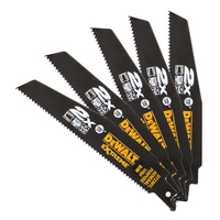 DeWalt DeWalt DT2301L-QZ 152mm Reciprocating Saw Blades 10 TPI (Pack Of 5)
