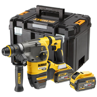 DeWalt XR FLEXVOLT DeWalt DCH334X2-GB 54V XR FLEXVOLT SDS+ Quick Release 3 Hammer Drill with 2x 9Ah Li-Ion Batteries