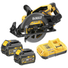 DeWalt XR FLEXVOLT DeWalt DCS577T2-GB 54V XR FLEXVOLT 190mm High Torque Circular Saw with 2 x 6Ah Batteries