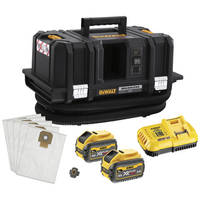 DeWalt XR FlexVolt DeWalt DCV586MT2-GB 54V XR FLEXVOLT M-Class Dust Extractor with 2 x 6Ah Batteries