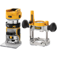 DeWalt XR FLEXVOLT DeWalt DCW604NT-XJ 18V XR Brushless 1/4" Router & Base (Bare Unit)