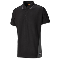 Dickies Dickies Two Tone Polo Shirt (Grey/Black) - Large
