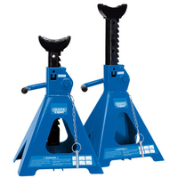 Draper Draper ARAS05-E Pair of Pneumatic Rise Ratcheting Axle Stands (5 Tonne per stand)