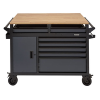 Draper Draper BUNKER® 08251 14 Drawer 48" Multi-Functional Workbench Roller Tool Cabinet - Grey