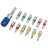 Draper Draper CMBH13 13 Piece Coloured Screwdriver Bit Set With Magnetic Holder