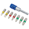 Draper Draper CMBH8 8 Piece Coloured Screwdriver Bit Set With Magnetic Holder