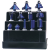 Draper Draper DRB12B 12 Piece 1/2" TCT Router Bit Set