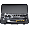 Elora Elora 770-LINDMU 19 Piece 1/2" Sq. Dr. Metric Socket Set