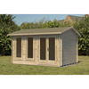 Forest Forest Garden Chiltern 4.0m x 3.0m Log Cabin - Apex Roof,  Single Glazed 24kg Felt,  no Underlay (Delivered or Installed)