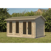 Forest Forest Garden Chiltern 4.0m x 3.0m Log Cabin - Apex Roof,  Single Glazed 24kg Felt,  no Underlay (Delivered or Installed)