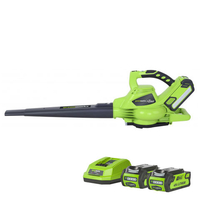 Greenworks 40V Greenworks GWGD40BVK2X 40V Brushless blower with 2 x 2Ah Batteries and Charger