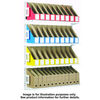 Machine Mart Xtra Topstore 020786E/MFR Topshelf Extension Kit With 40 Red Cardboard Magazine Files With 4 Bookends